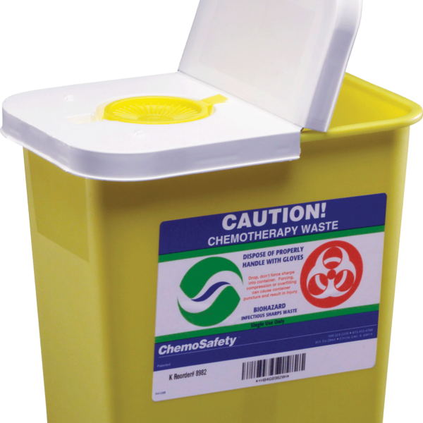 ChemoSafety Container with Hinged Lid 2 Gallon