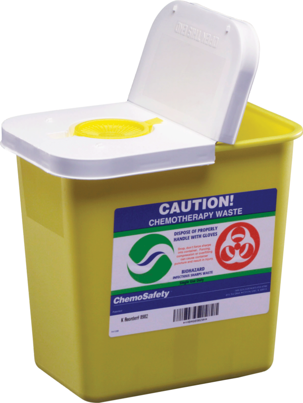 ChemoSafety Container with Hinged Lid 2 Gallon
