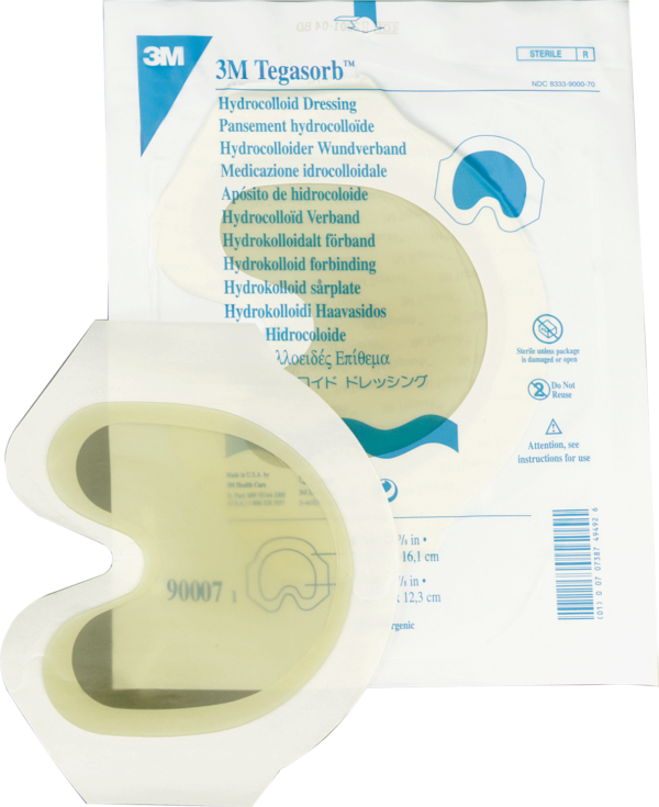 Tegaderm Hydrocolloid Dressing with Outer Clear Adhesive 6-3/4" x 6-3/8" Sacral