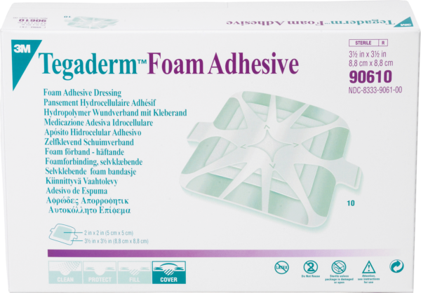Tegaderm High Performance Adhesive Foam Dressing 3-1/2" x 3-1/2"