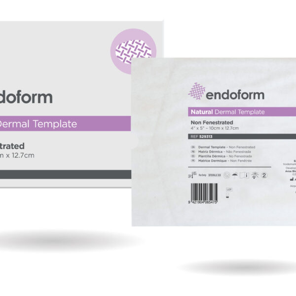 Endoform Natural Template, 4" x 5".