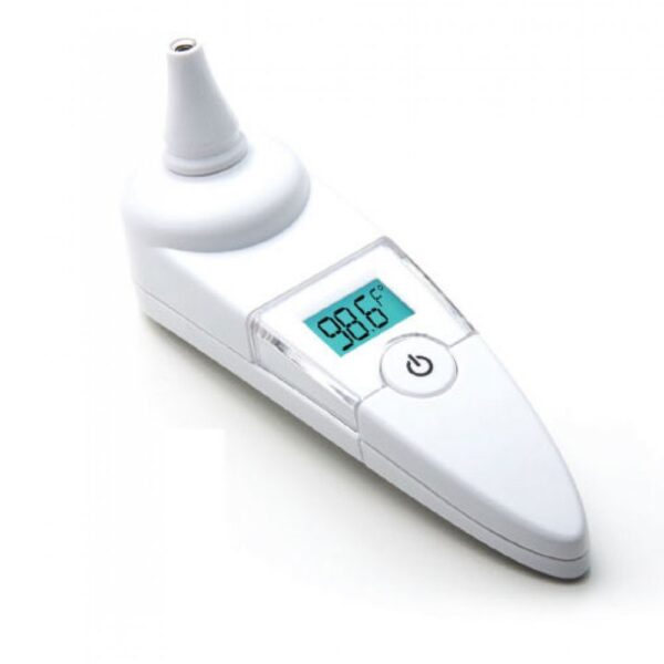 Adtemp Tympanic IR Ear Thermometer, 6" x 1-1/5" x 1-3/5", Dual Scale, CR2032 Battery