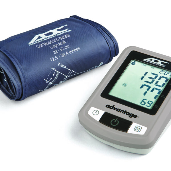 Advantage Automatic Digital Blood Pressure Monitor, Large Adult, Navy, Latex Free