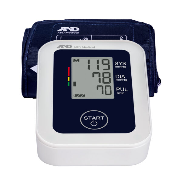 A & D Medical Essential One Button Blood Pressure Monitor with Batteries