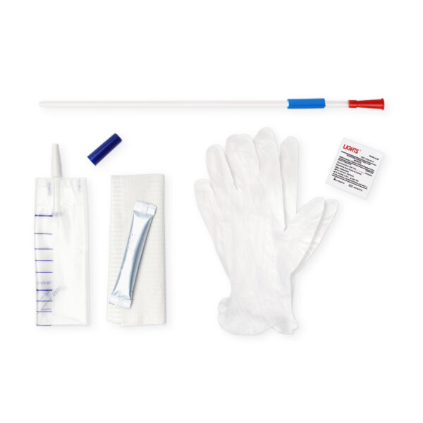 SimPro Set Male Closed System Intermittent Catheter, 10 Fr, 16"