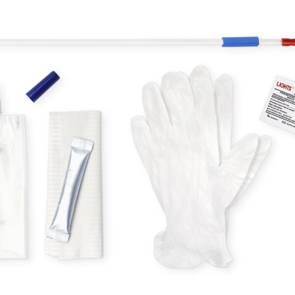 SimPro Set Female/Pediatric Closed System Intermittent Catheter, 10 Fr, 8"