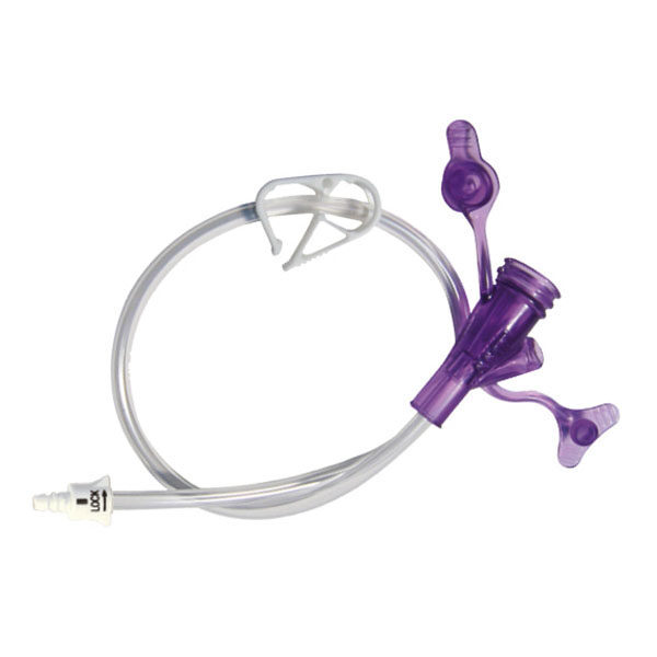 12" Sterile Purple Dual ENFit Y-Port Feeding Set