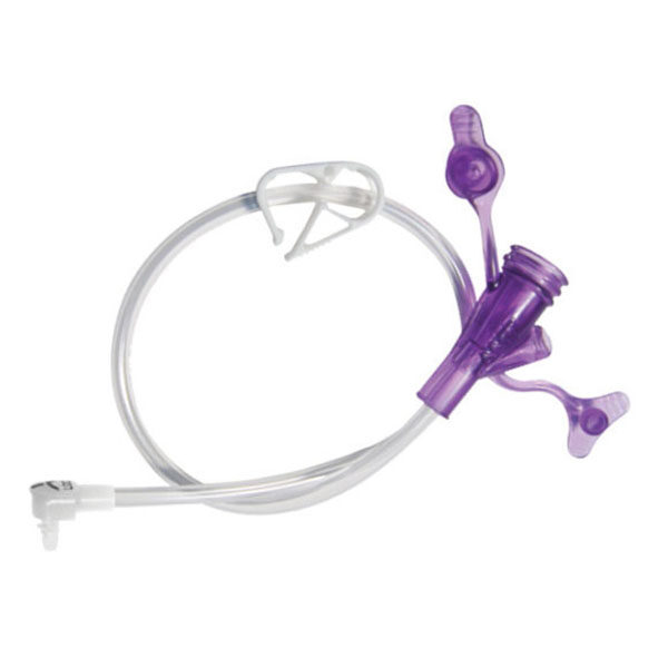 24" Right Angle Purple Dual ENFit Y-Port Feeding Set
