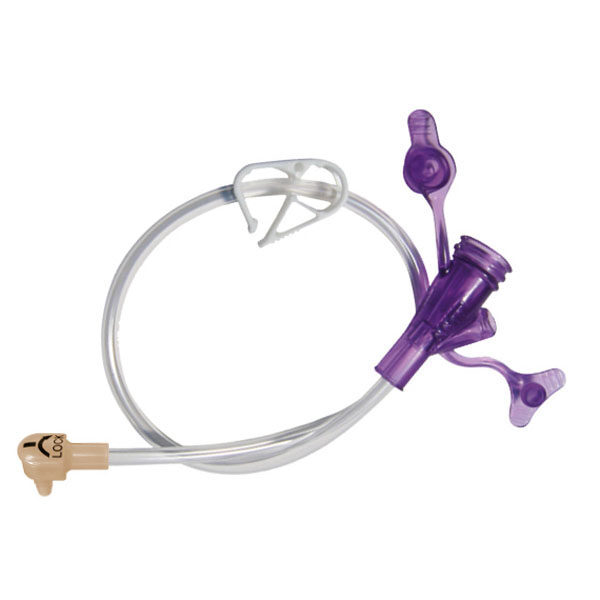 2" Right Angle Purple Dual Enfit Y-Port Medication Set