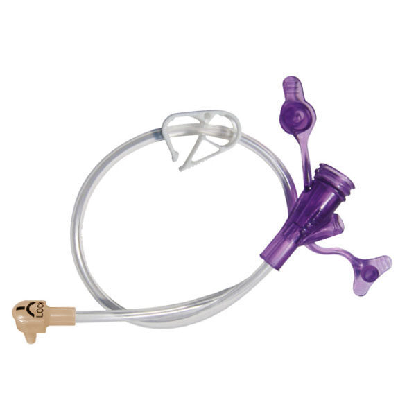 24" Right Angle Purple Dual Enfit Y-Port Feeding Set
