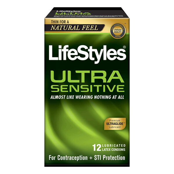 LifeStyles Ultra Sensitive Latex Condoms, 14 Count