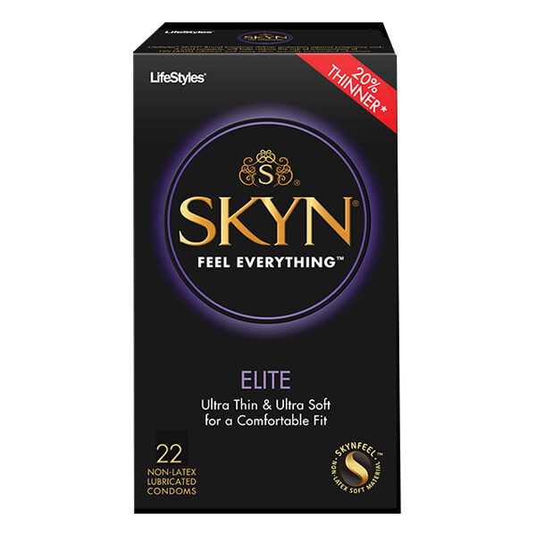 Lifestyles SKYN Elite Polyisoprene Condoms, 22 Count