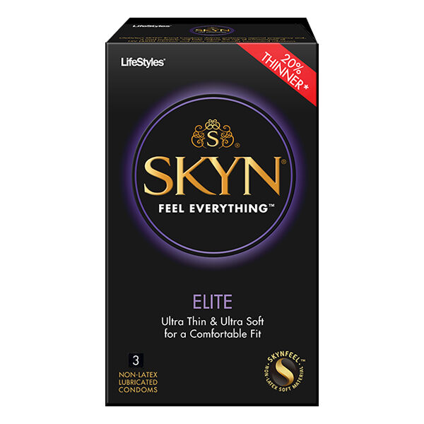 LifeStyles SKYN Elite Polyisoprene Condoms, 3 Count