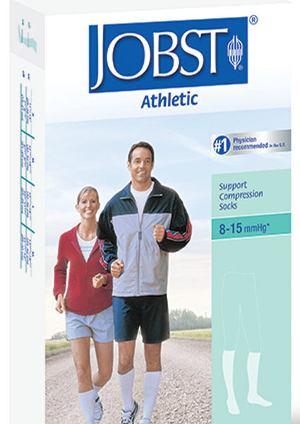 Athletic Supportwear Men's Knee-High Compression Socks Large, White