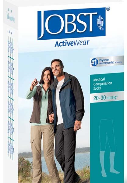 JOBST Activewear Knee-High Firm Compression Socks X-Large, Black