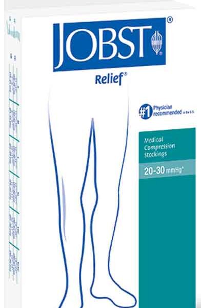 Relief Knee-High Firm Compression Stockings Small, Silky Beige