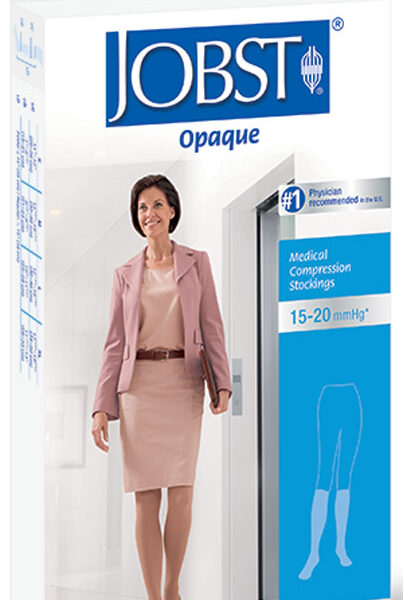 Knee-High Firm Opaque Compression Stockings Small, Black