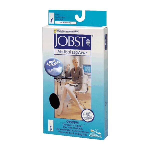 Knee-High Firm Opaque Compression Stockings X-Large, Black