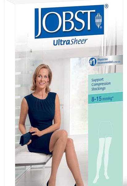 Ultrasheer, Thigh, 8-15, X-Large, Classic Black