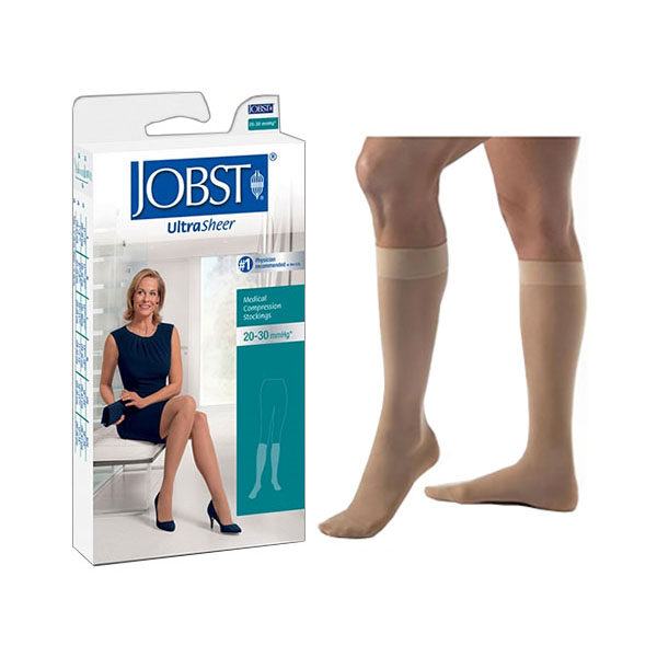UltraSheer Knee-High Firm Compression Stockings Large