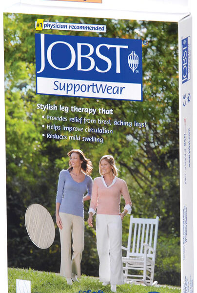 SoSoft Knee-High, 8-15 mmHg, Closed Toe, Ribbed, Black, Small