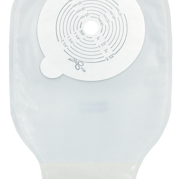 Securi-T USA 9" 1-Piece Drainable Pouch Transparent Cut-to-Fit (10 Soft Closures 1 Curved Tail Closure)