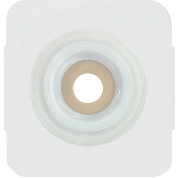 Securi-T USA Extended Wear Convex Pre-Cut 3/4" Wafer White Tape Collar (4" x 4")