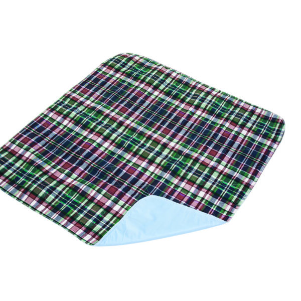 Quik-Sorb Plaid Top Chair Pad, 18" x 24"