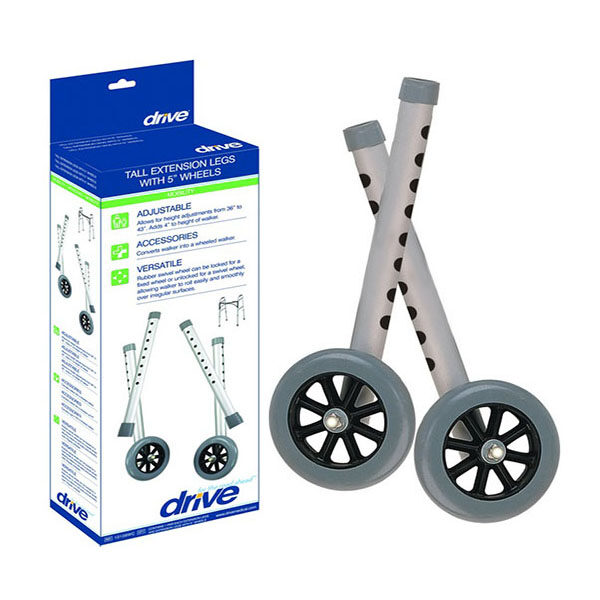 Tall Extension Legs with Wheels, Combo Pack