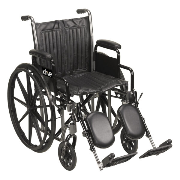 Silver Sport 2 Dual Axle Wheelchair, 18", Detachable Desk Arm, Swing-away Footrest