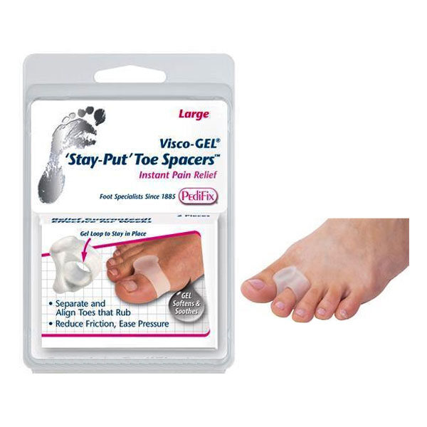 Visco-GEL Stay-Put Toe Spacers, Large