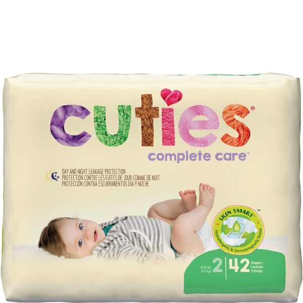 Cuties Complete Care Baby Diapers, Size 2, 12 - 18 lbs. - Replaces: FQCCC02