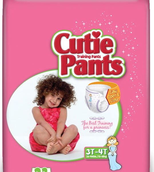 Cuties Refastenable Training Pants for Girls 2T-3T, up to 34 lbs.