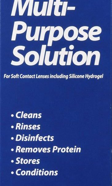 Multi-Purpose Saline Solution for Soft Contact Lenses, 12 oz.