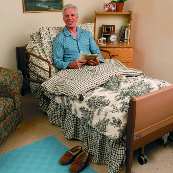 Low Bed Package, Includes 5410LOW Full-Electric Low Bed, 5180 Foam Mattress, 6632 Assist Rails