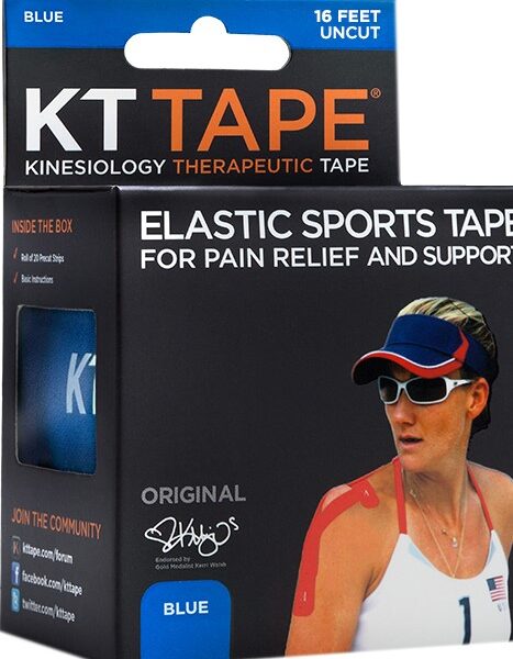 KT Tape Pro Uncut Single Roll, Blue, 16 Ft