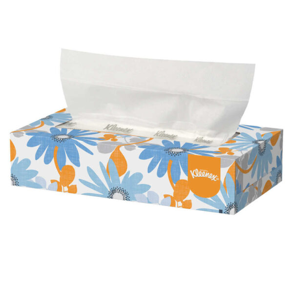 Kleenex Facial Tissue, 8.4" x 8.0", 125 Count