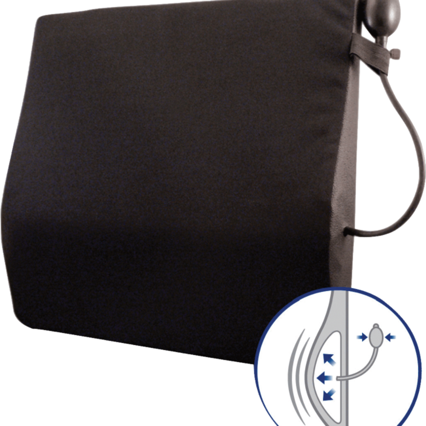 Avir Wheelchair Back Cushion with Adjustable Lumbar Support, 16"
