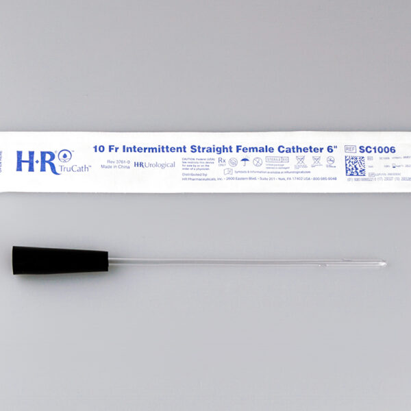 TruCath Intermittent Straight Catheter, Female, 10FR, 6"