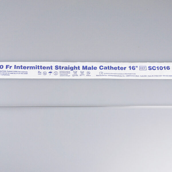 TruCath Intermittent Straight Catheter, Male, 10FR, 16"