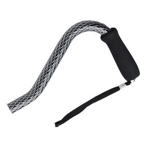 Offset Adjustable Aluminum Cane Foam Grip Handle, Black