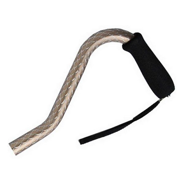 Offset Adjustable Aluminum Cane Foam Grip Handle, Champagne