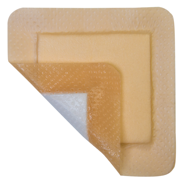 MediPlus Silicone Comfort Foam Adhesive Border Sacral 7.2" x 7.2", Pad Size 5.25" x 4.5"