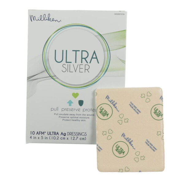 OVIK Health ULTRA Silver Foam Dressing, 4" x 5"