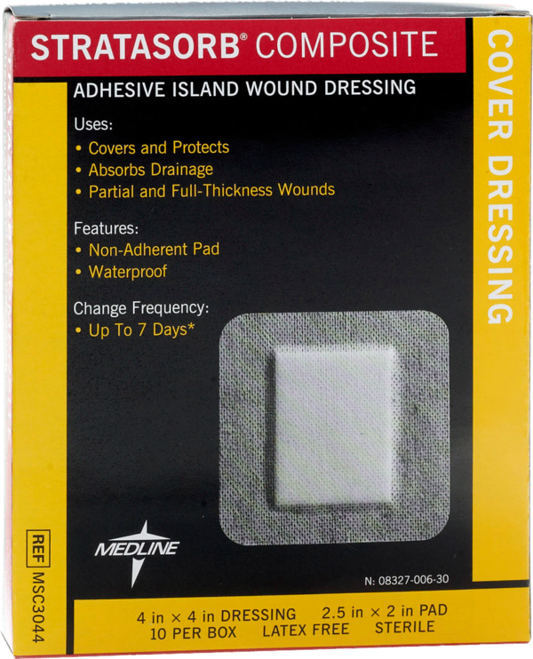 Stratasorb Composite Island Dressing 4" x 4"