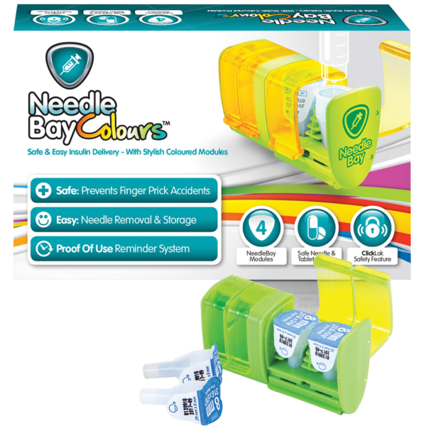 NeedleBay Colour 4 Safe Needle and Tablet Storage Medication Management System