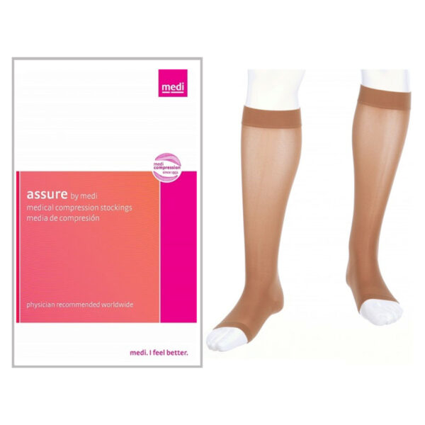 Mediven Assure Xwide Calf,O/Toe,30-40,Bge,Xxl