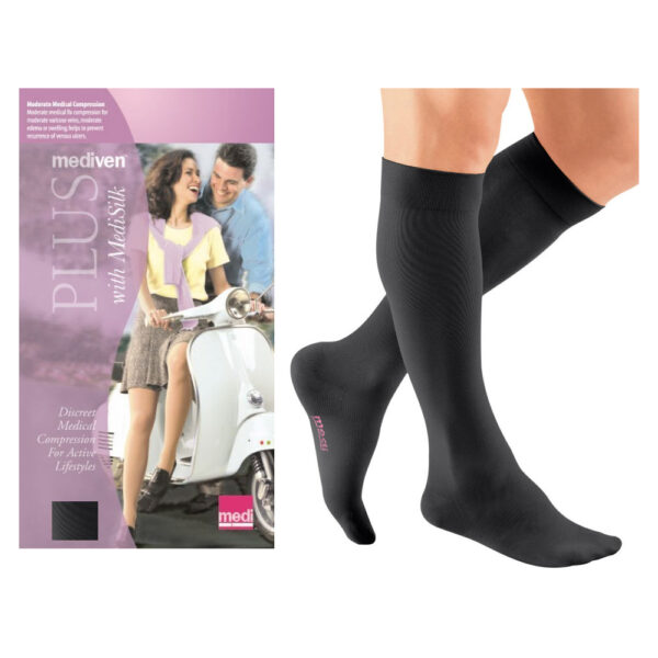 Mediven Plus Calf, 30-40, Closed, Black, Size 2