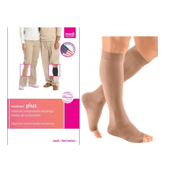 Mediven Plus Calf, 40-50, Open, Beige, Size 3