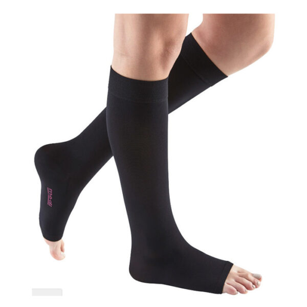 Mediven Comfort Calf, 20-30, Petite, Open, Ebony, Size 3